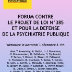 Lire la suite à propos de l’article Forum contre le projet de loi n°385